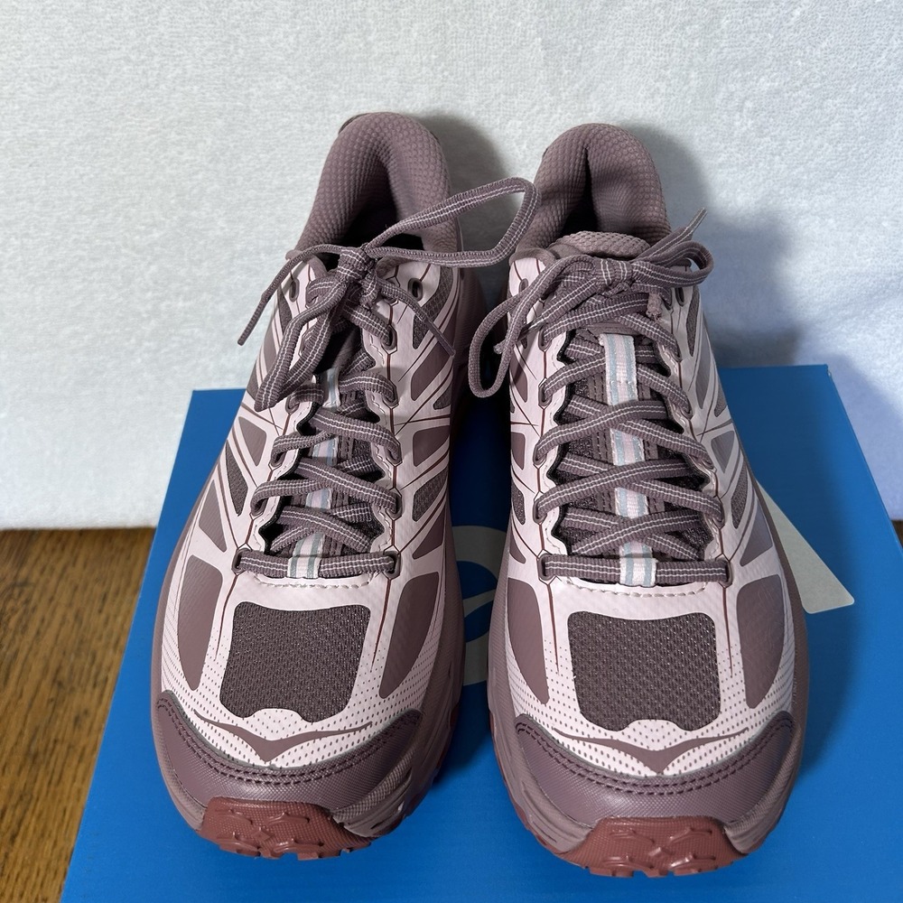 Hoka One One Womens Size 7 Mafate Speed 2 Low Top Mauve/Carnation Athletic Shoes - Picture 5 of 7